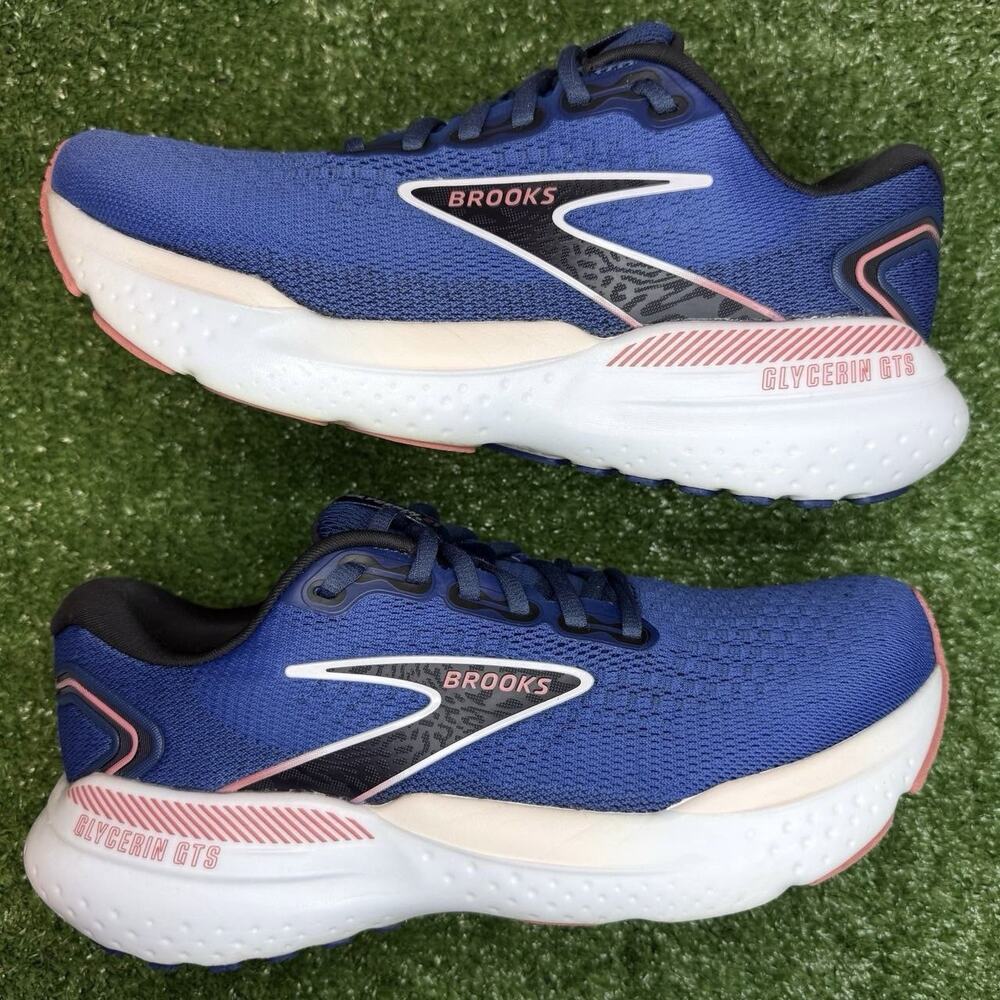 Brooks Glycerin GTS 21 Women’s US 8 💙🤍 Running Shoes Sneakers Good
